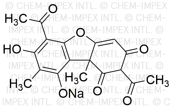 (+)-Acide usnique sodique, extrait d'Usnea